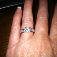 I'd love to see everyone's engagment rings.
