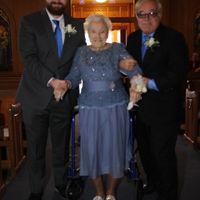 Gram (101 year old flower girl) and her two escorts