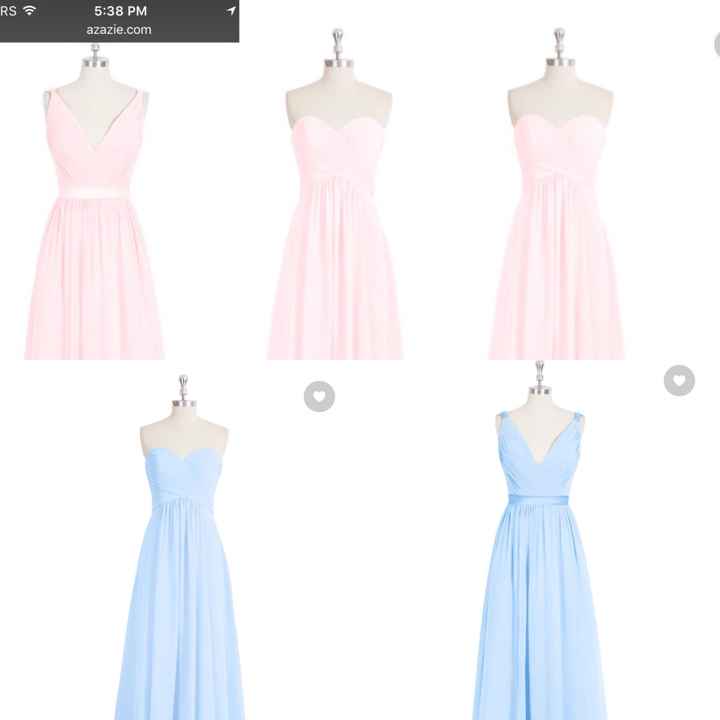Bridesmaid dress colours
