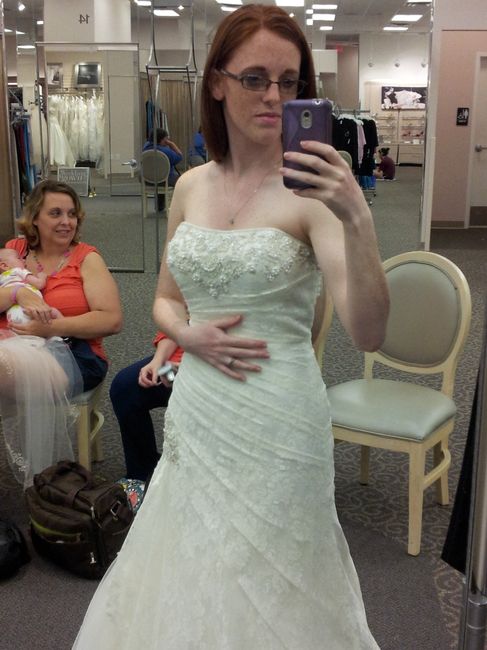 Show me you in your dress versus the model!