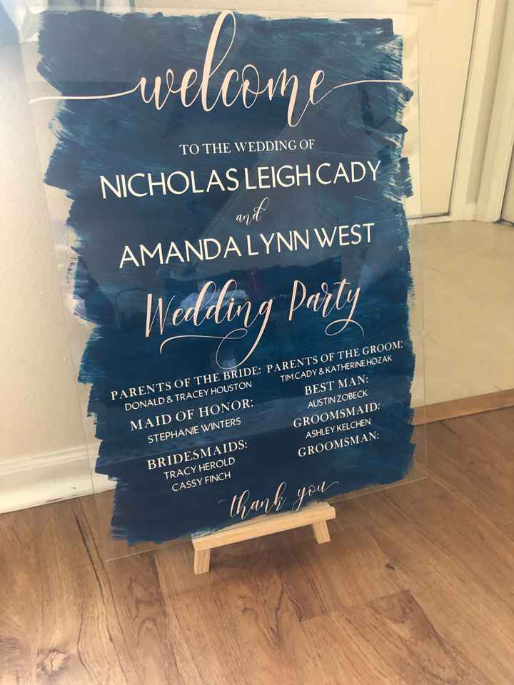 diy Wedding sign - 1
