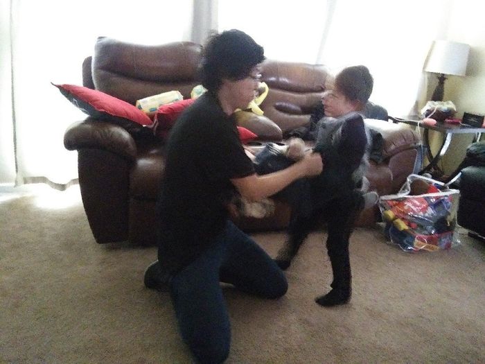 Cumberbund or suspenders, or maybe both? 2