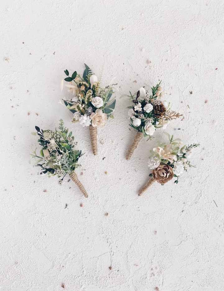 Finding blue/green flowers for bridesmaids - 2
