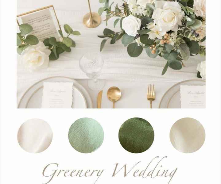 Shades of Green for fall wedding - 1