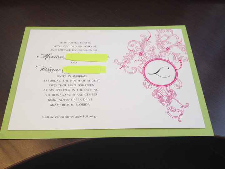 My Invites are In!!!  (Pics)