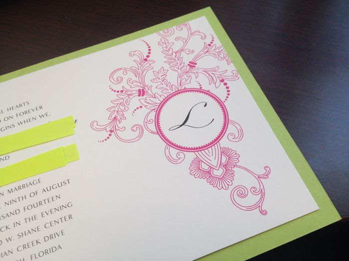 My Invites are In!!!  (Pics)