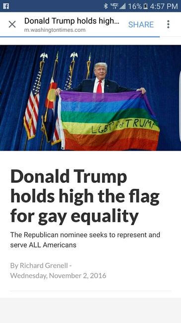 Trump won. Hoping I can still get married in this country