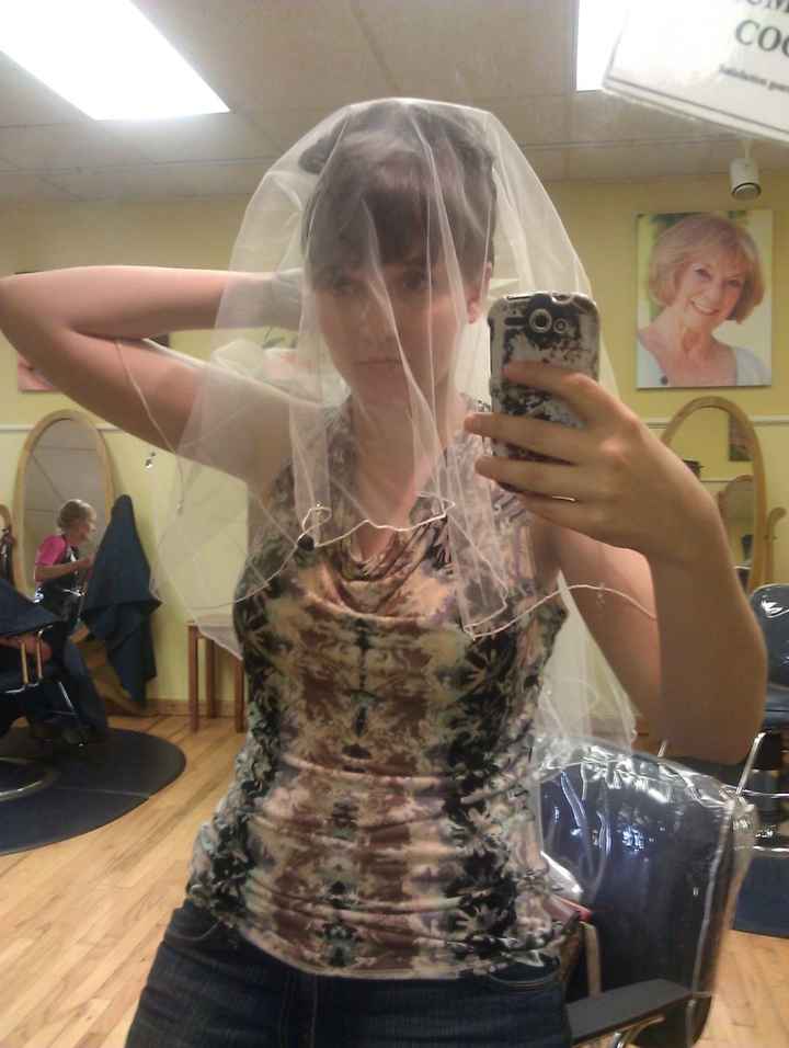 Hair Trial! How should I wear my veil..? PIP