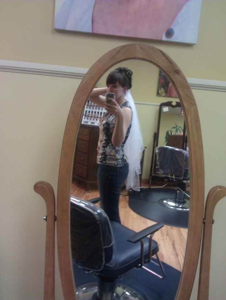 Hair Trial! How should I wear my veil..? PIP