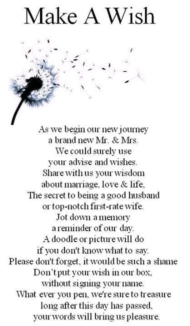 HELP!  Guest box need a saying