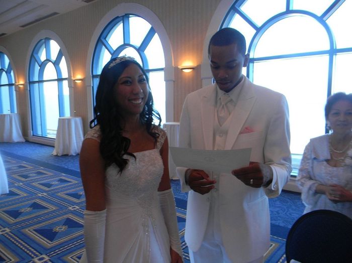 Weird OBSESSION: I love seeing brides in their ACTUAL dresses :)