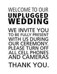 Poem or Signage for No Cell Phones & No Cameras