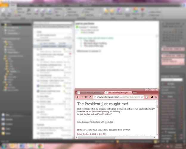 The President just caught me!