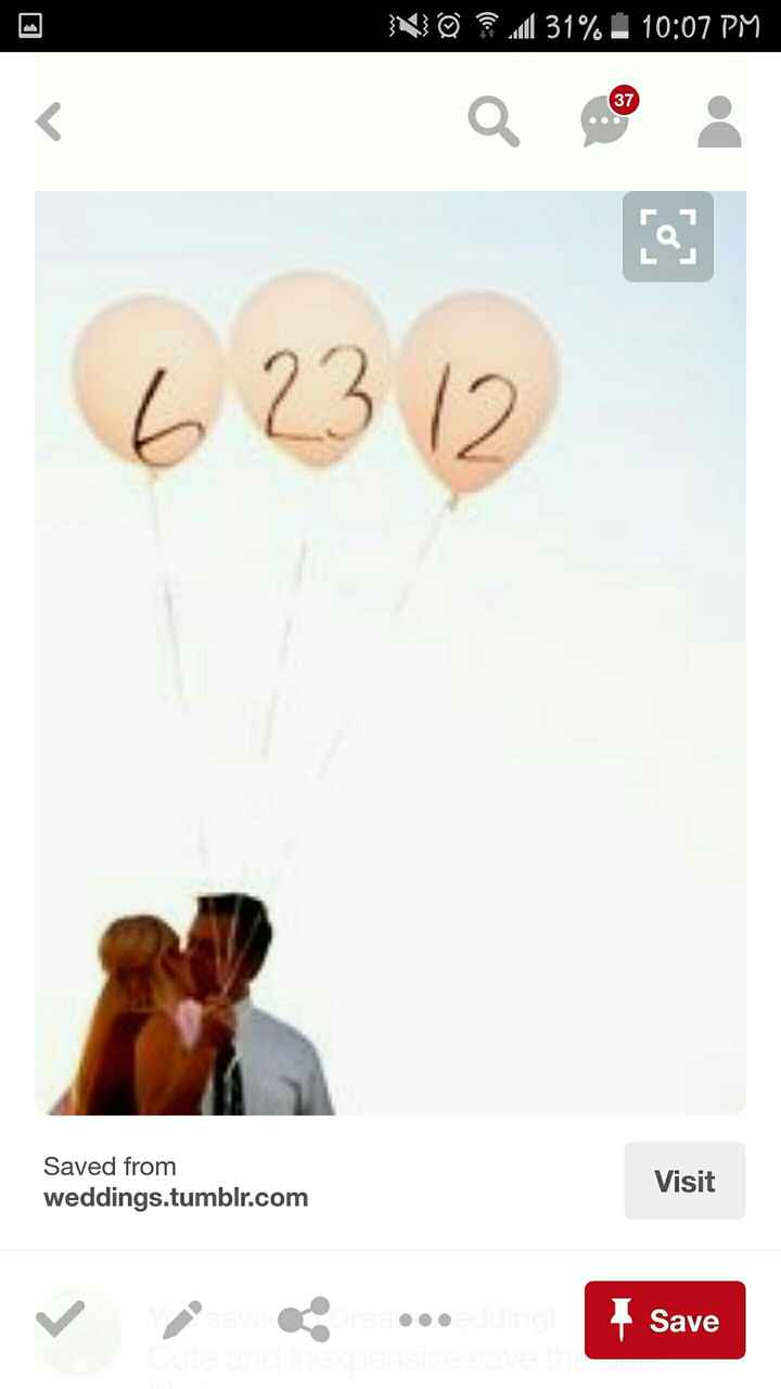 Balloon Save The Date's