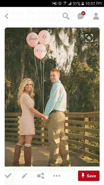 Balloon Save The Date's