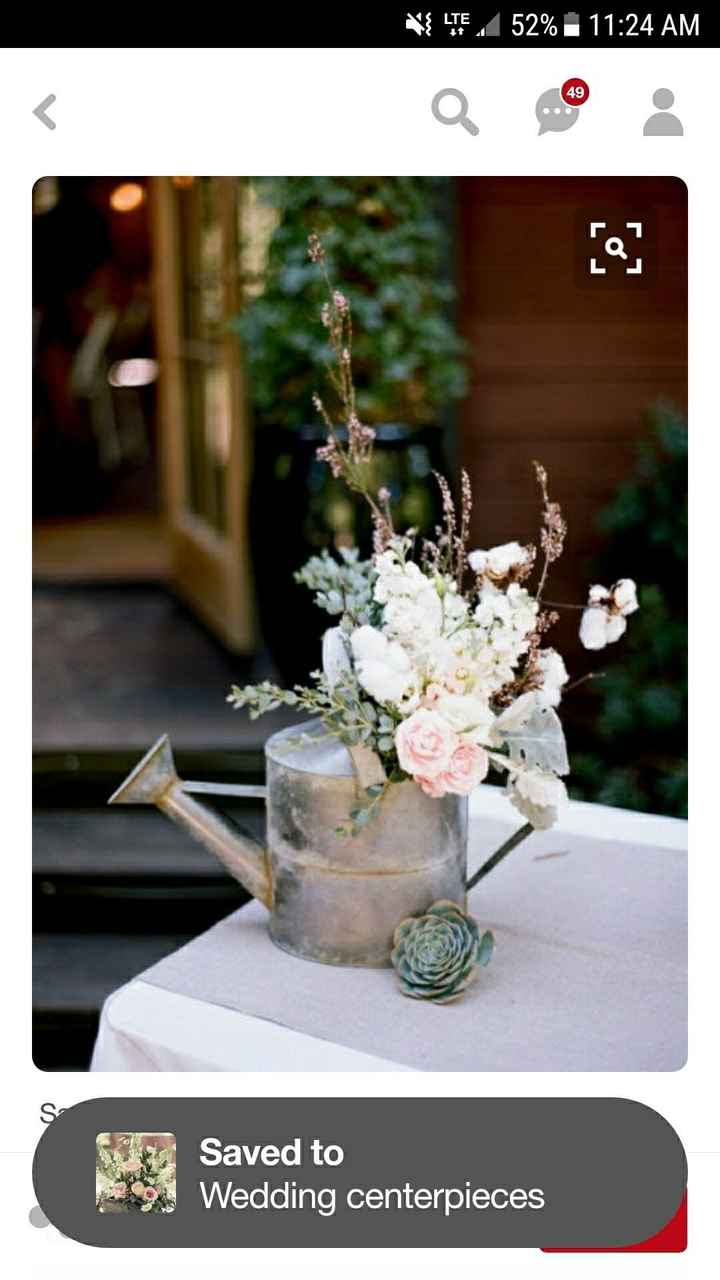 Rustic/barn unique centerpieces