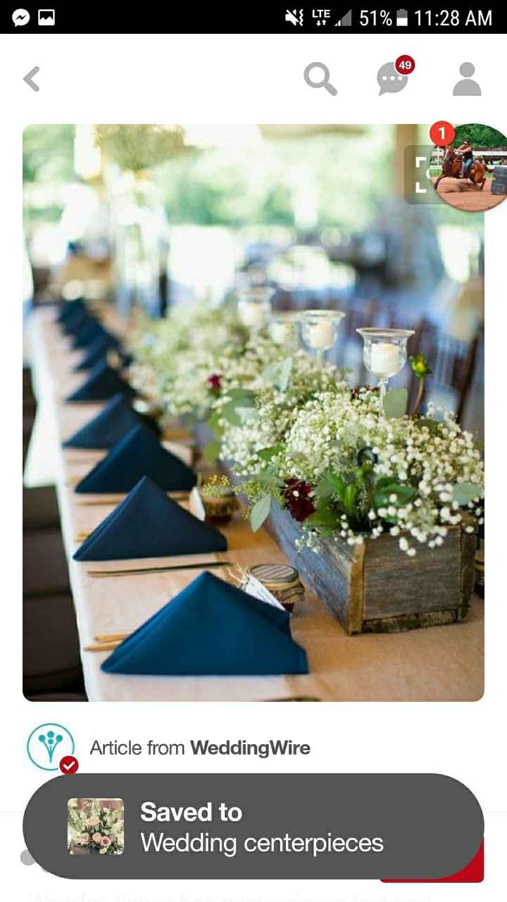 Rustic/barn unique centerpieces