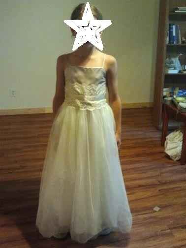 got a great deal on our FG dress and she LOVES it!