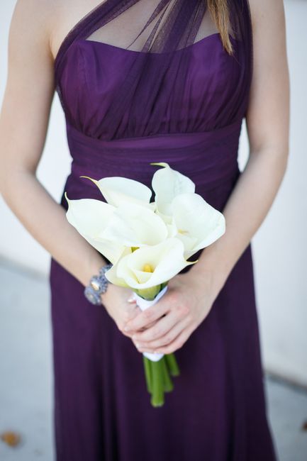 anyone else out there with purple bridesmaid dresses?!