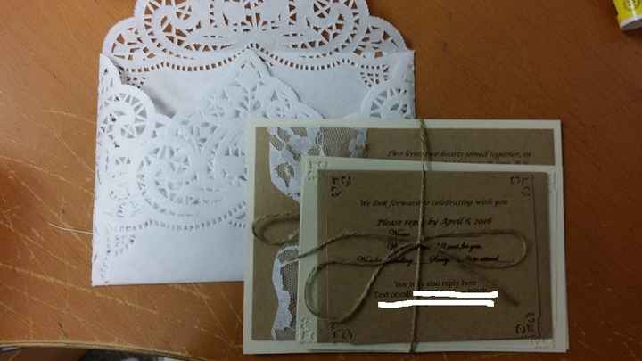 DIY Invite sample is done.. Rustic theme. Let me know your opinions..