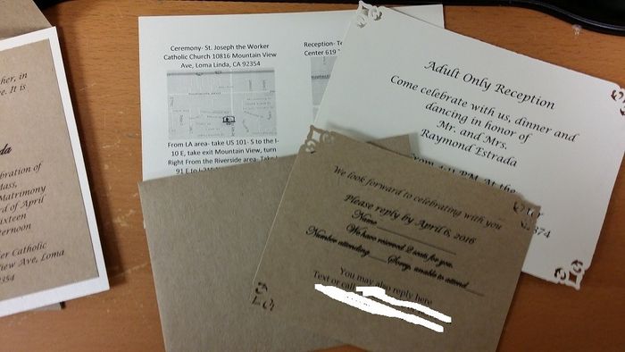 DIY Invite sample is done.. Rustic theme. Let me know your opinions..