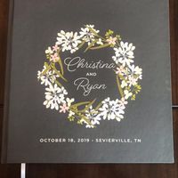 12x12 Guest book from Etsy shop: PleaseAndThanksCards