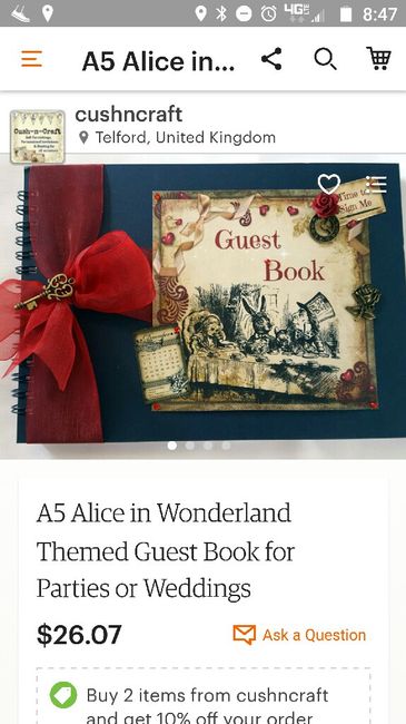 Guestbook idea for Alice in wonderland / star wars theme... - 1