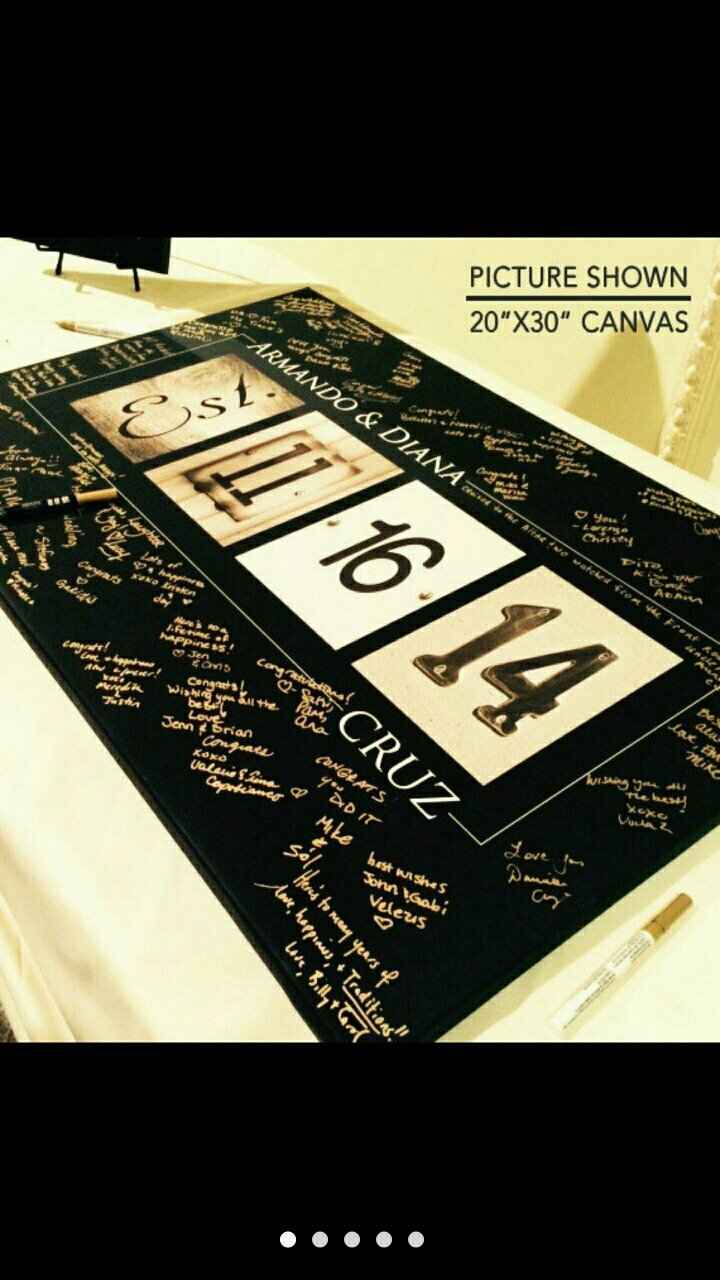 Non traditional guest book - 1