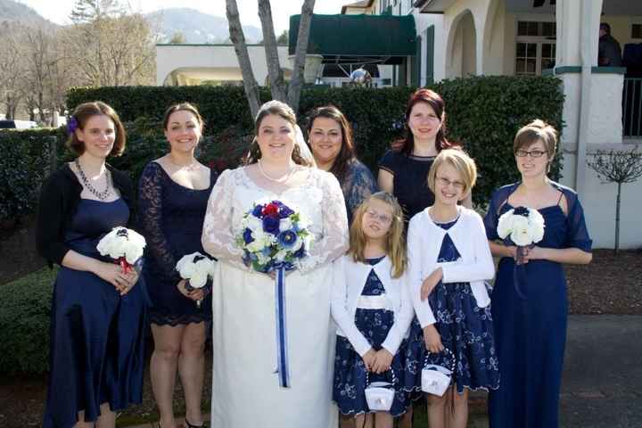 Tell me about/show me pix of when you were a bridesmaid!