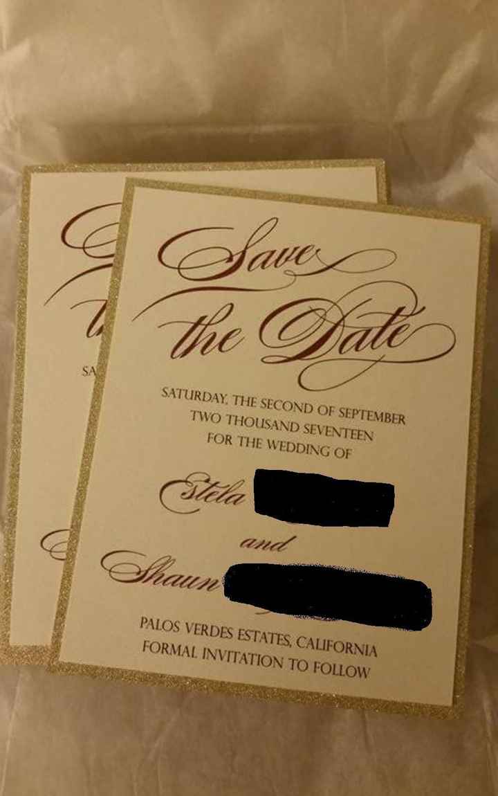 Let's see those Save the Dates and invites!