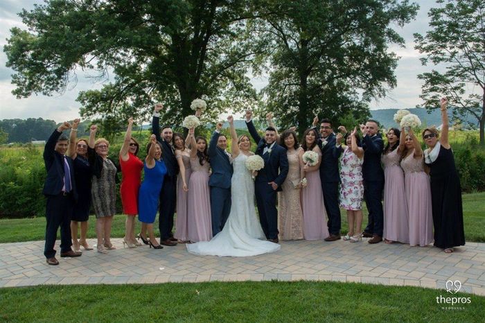 Bride's Family Picture and Groom