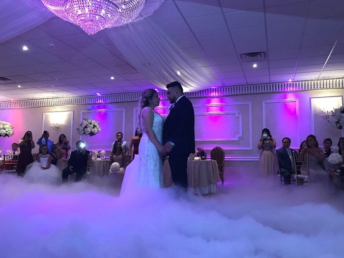 First Dance Picture under the clouds