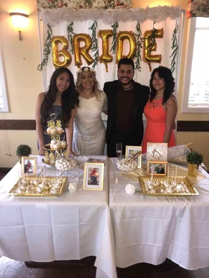 My sister Karen who organized my Bridal Shower and Cousin