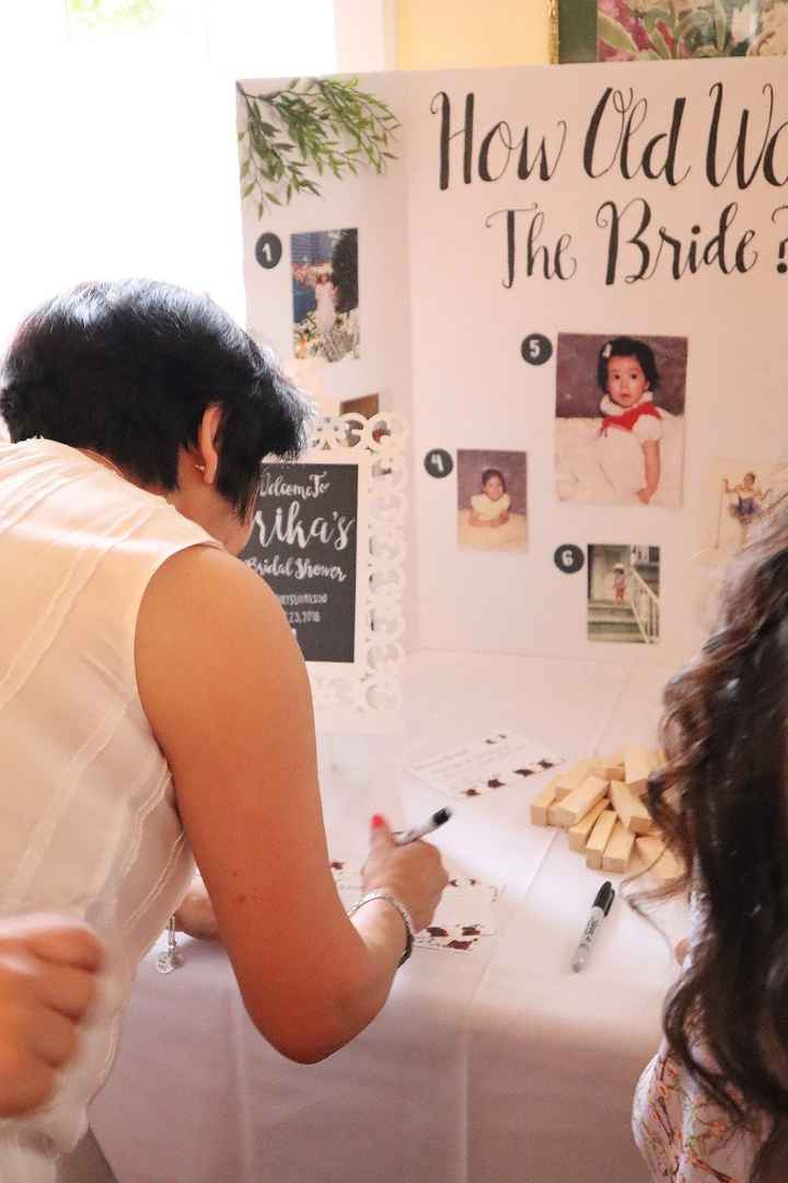 The game " How old was the Bride?"