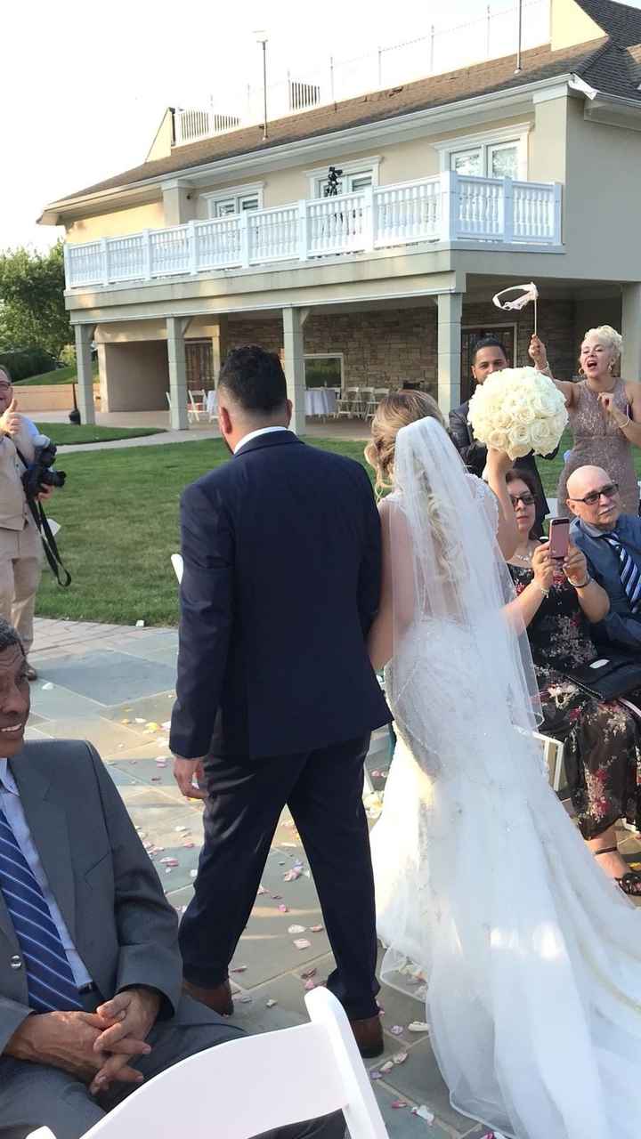 Exiting the Ceremony as "Mr. & Mrs. Tapia"