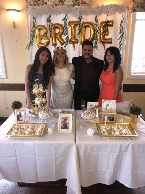 My sister Karen who organized my Bridal Shower and Cousin