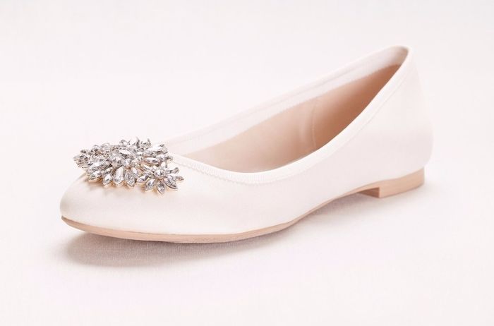 Brides wearing flats