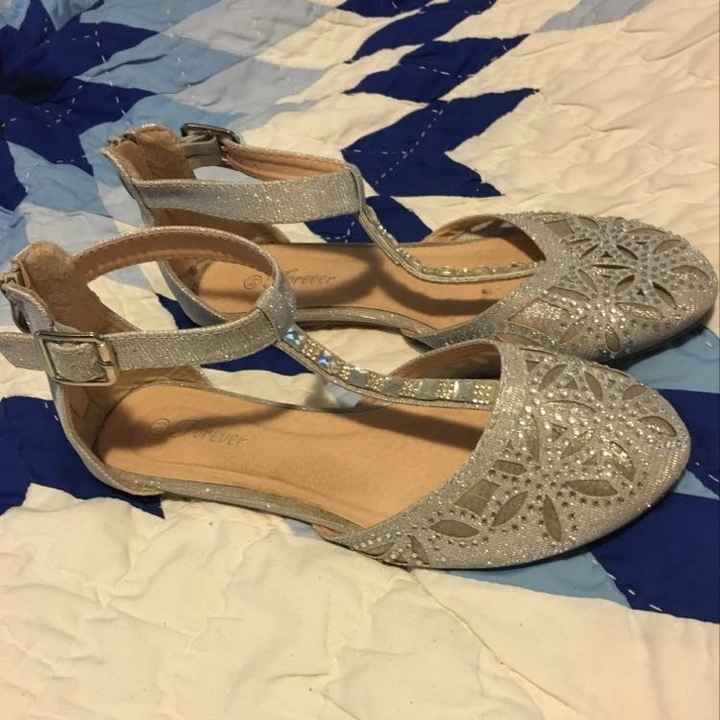 Flats on wedding day