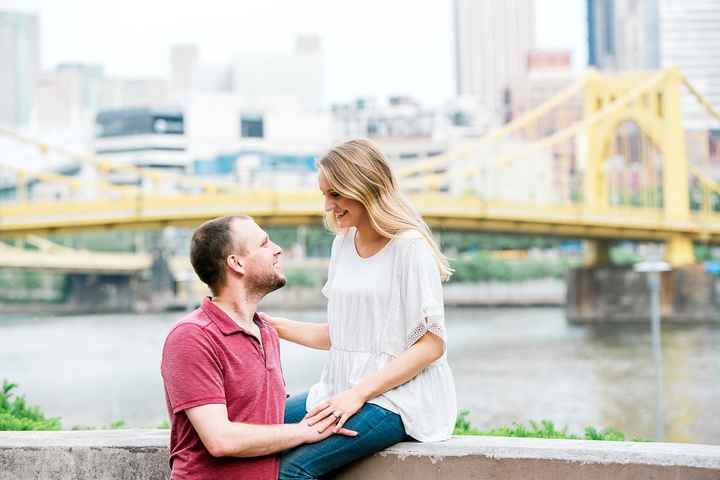 Engagement pics with a spray tan!