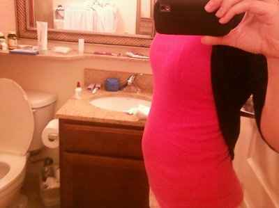 BR:  The debut of my bump!