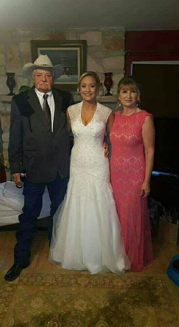 Let's show off our dresses.
