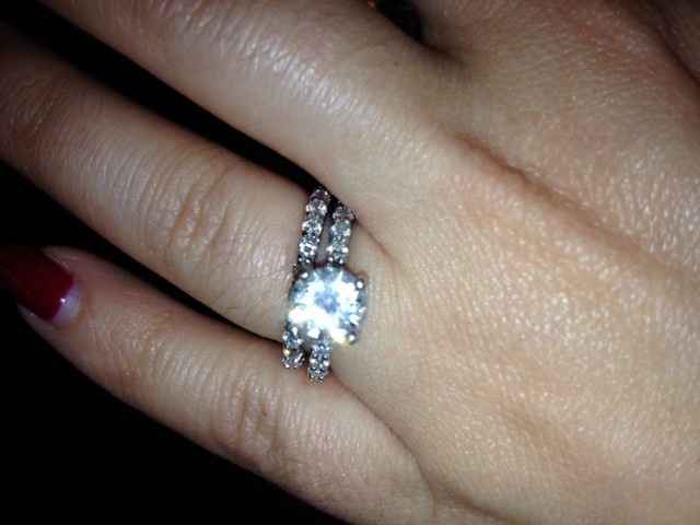 show me your wedding band e-ring combos! :D