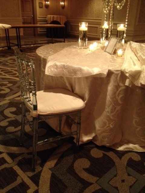 Table Showing at Venue yesterday!!!!!  Pics!!!
