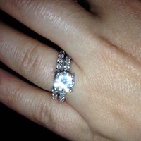 show me your wedding band e-ring combos! :D