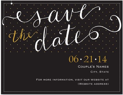 Pictureless Save the Dates - Anyone done it??