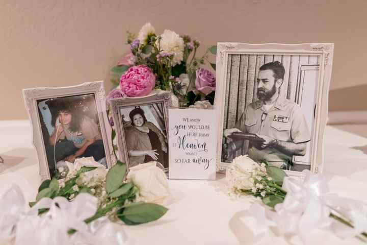 Honoring Deceased Sister on Wedding Website/program - 2