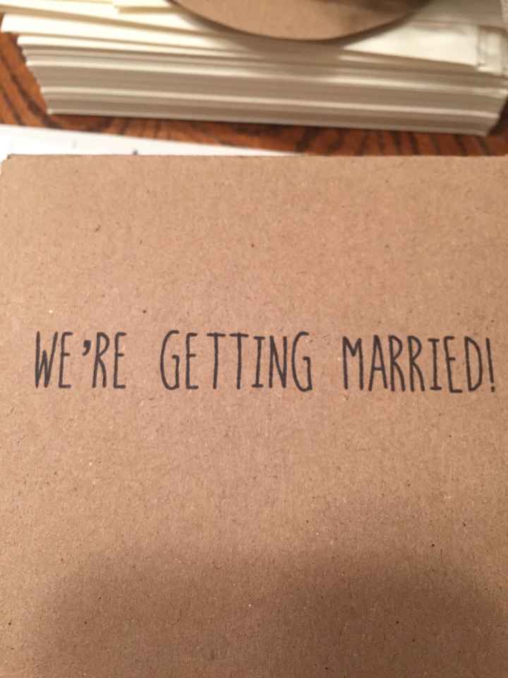 Sent out our Save the Dates! (PICS)