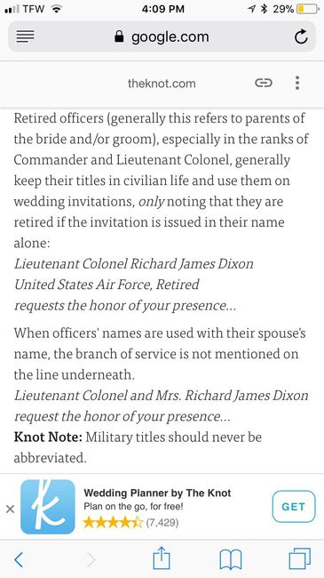 Military kids!!  Father title on invitation - 1