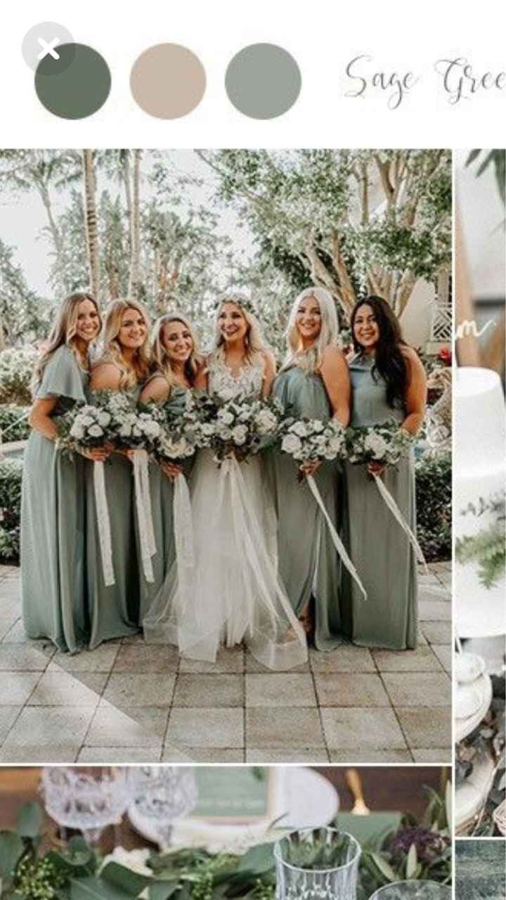 Where can i find sage bridesmaid dresses? - 1