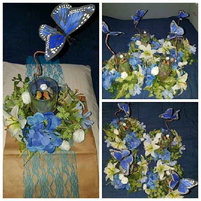Centerpieces done, so excited!! - 1